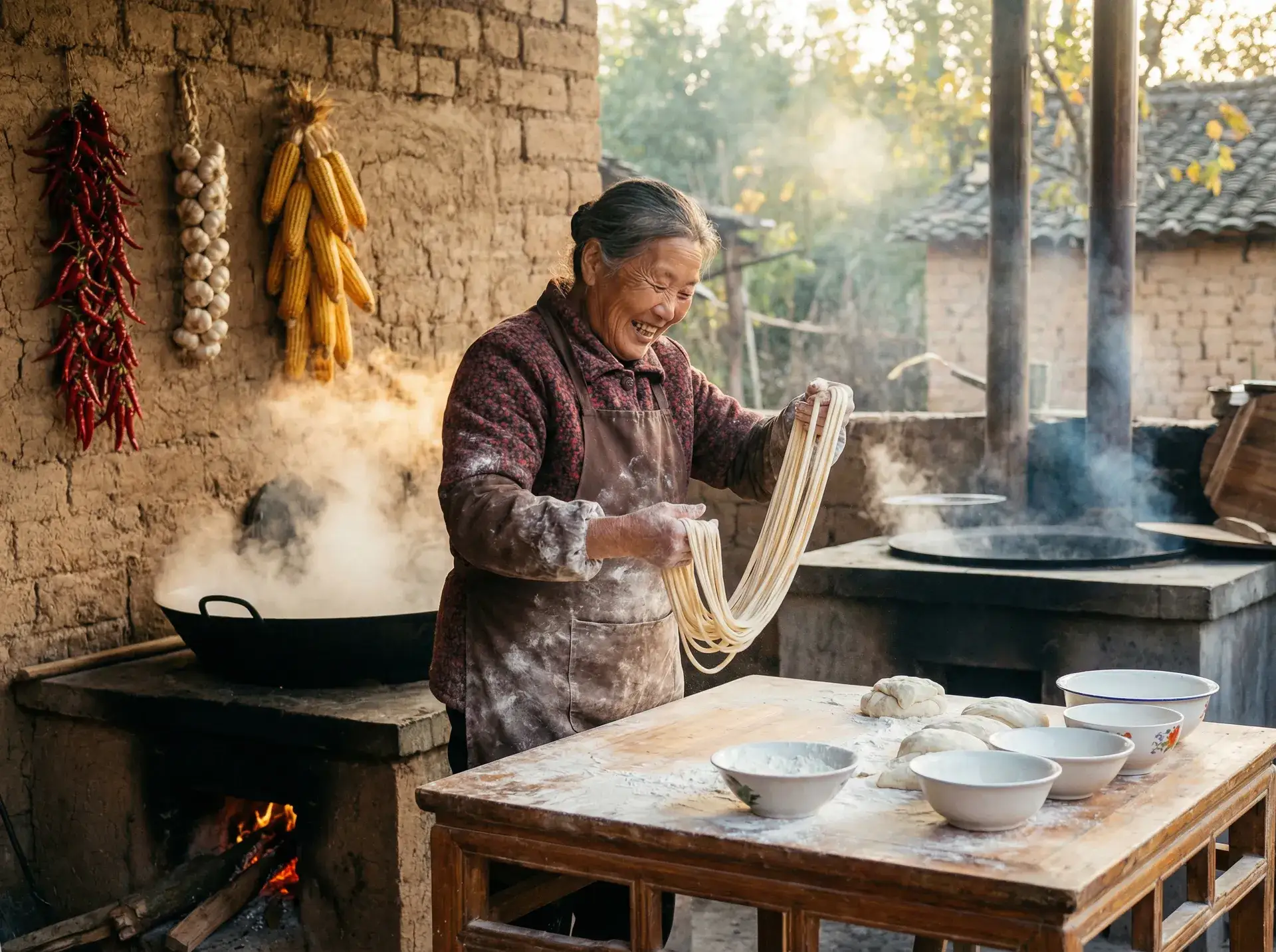 农家大嫂手擀面 - 曾经爱过我刘念在线阅读 乡村美食